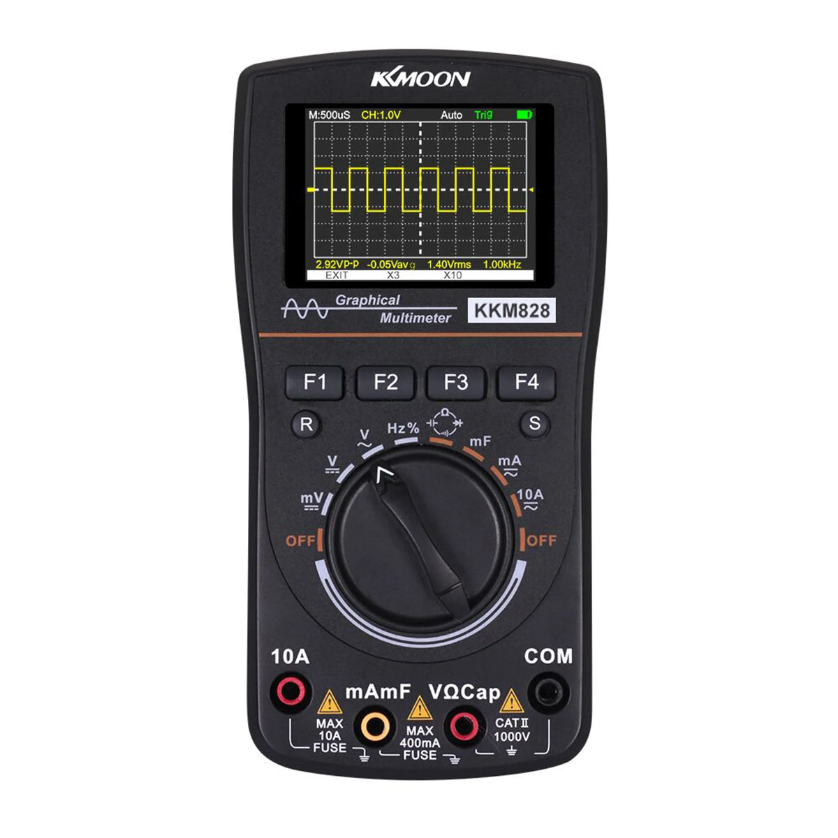 Hochauflösendes grafisch digitales Oszilloskop-Multimeter 2 in 1 mit 2,4-Zoll-Farbbildschirm 1 MHz Bandbreite 2,5 Msps Abtastrate