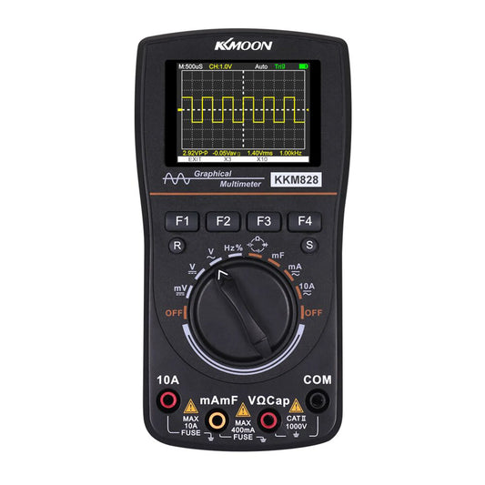 Hochauflösendes grafisch digitales Oszilloskop-Multimeter 2 in 1 mit 2,4-Zoll-Farbbildschirm 1 MHz Bandbreite 2,5 Msps Abtastrate
