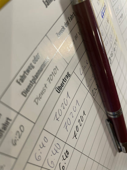 Fahrtenbuch Linienbus - Design "Custom"